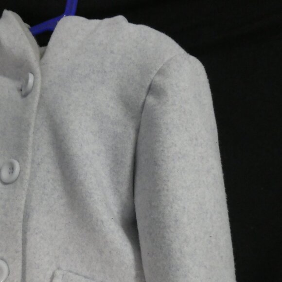 Y.B. SHI | 120/64 (approx ages 5-6 years) | Children's Grey Hooded Coat - Picture 6 of 16
